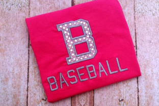 B for Baseball Applique: A Versatile Embroidery Design for Handmade Gifts