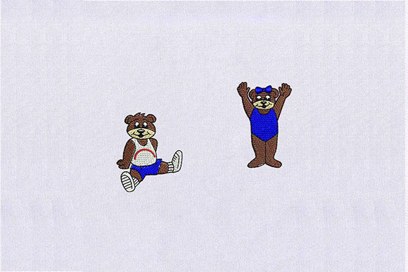 Cute Bear Couple Embroidery Review for Small Business Merch