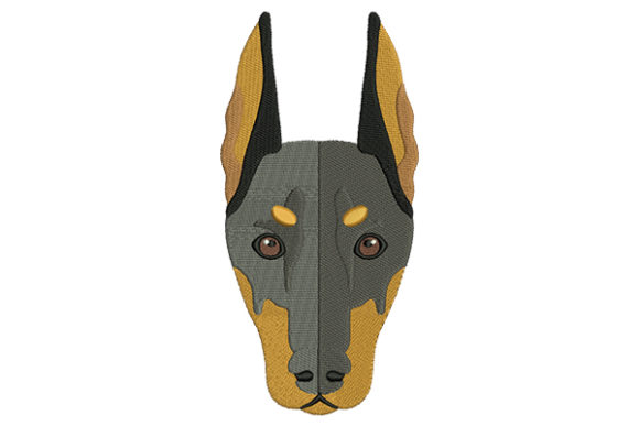 Doberman Face Embroidery Design Review