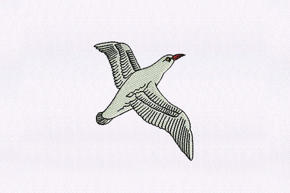Flying Seagull Bird Embroidery Review for Boutique Sweatshirts