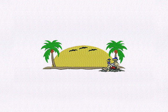 Guy on the Beach Embroidery Design Review