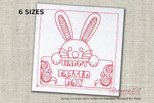 Happy Easter Redwork Review