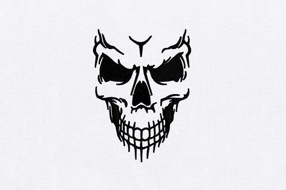 Human Skull Face Embroidery Review for Seasonal Projects