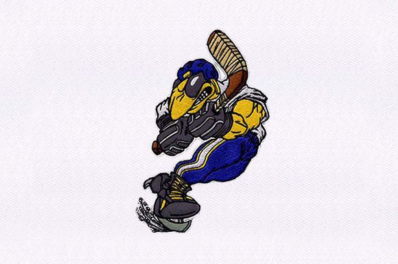 Ice Hockey Bug Player: A Seasonal Embroidery Design Review
