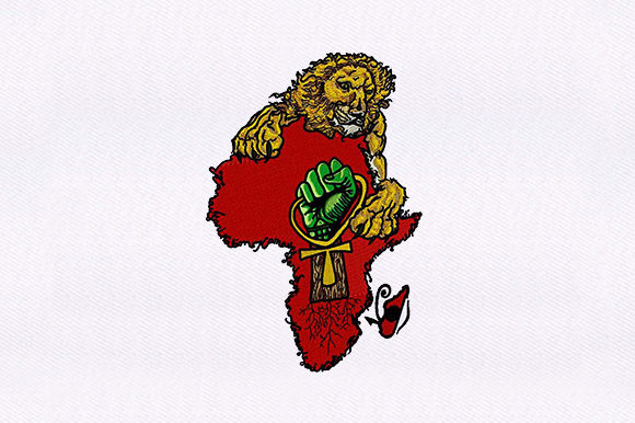 Lion African Continent Embroidery Design Review
