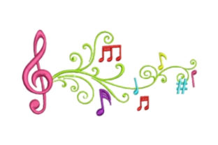 Musical Notes Embroidery Design Review for Small Business Merch
