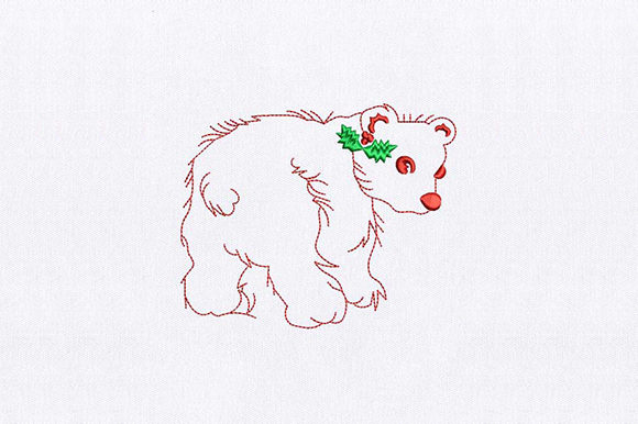 Red Bear Embroidery Design Review for Boutique Sweatshirts