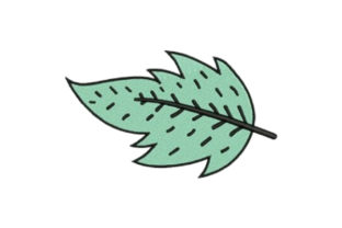 Teal Leaf Embroidery Design Review for Etsy Sellers