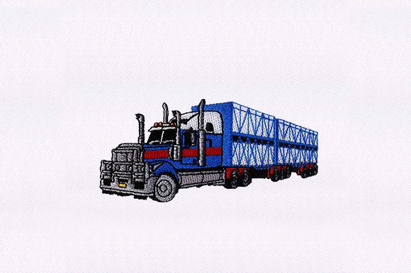 Trailer Truck Vehicle: A Seasonal Embroidery Review